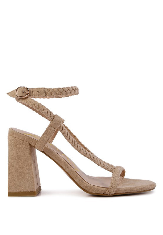 SMOOSH BRAIDED BLOCK HEEL