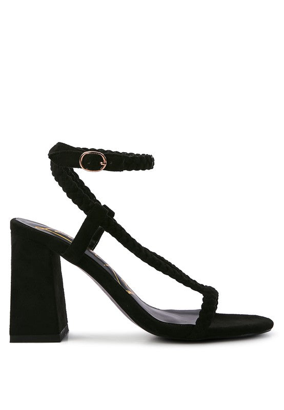 SMOOSH BRAIDED BLOCK HEEL