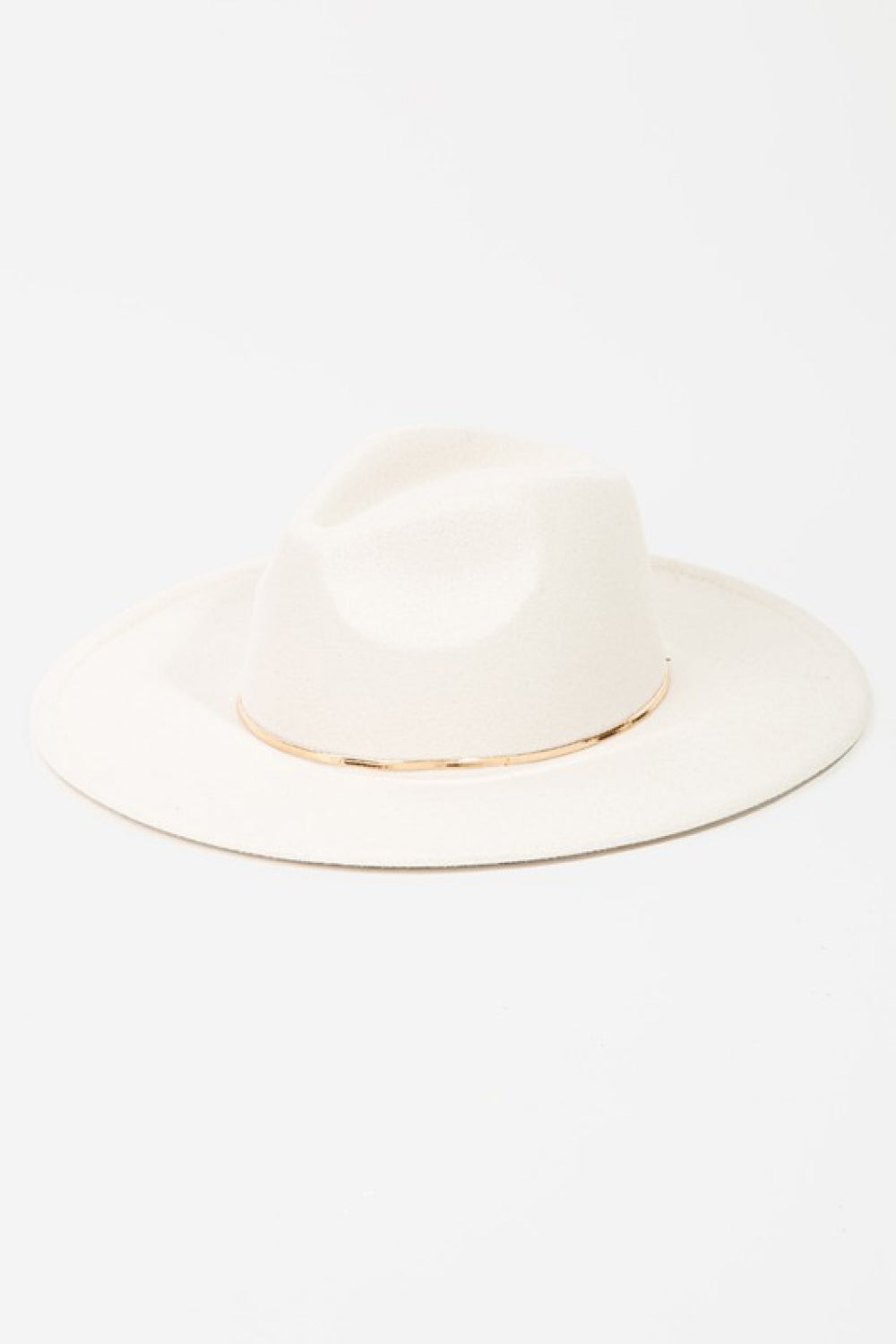 Chic Herringbone Chain Fedora Hat