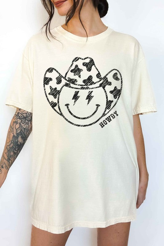 Western Howdy Oversized Graphic Tee