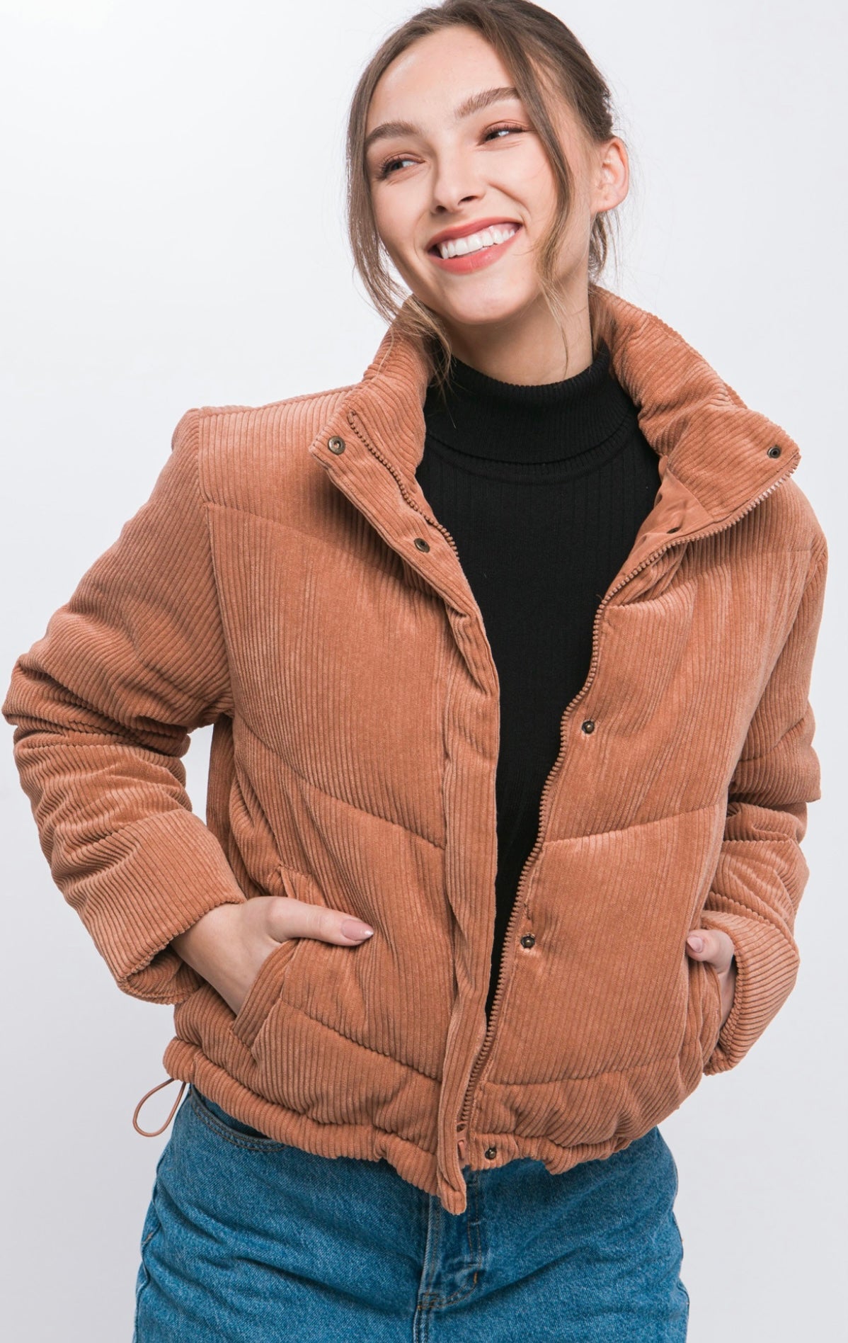 Corduroy Puffer Jacket